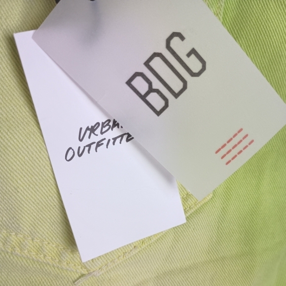 NWT BDG Longline Carpenter Denim Short — Green Wash Size 24 - Picture 8 of 13